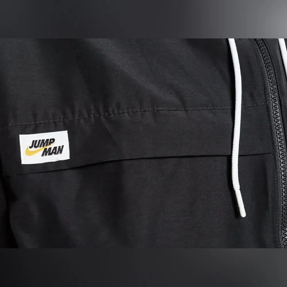 Nike Air Jordan Jumpman Full Zip Windbreaker Jacket Black